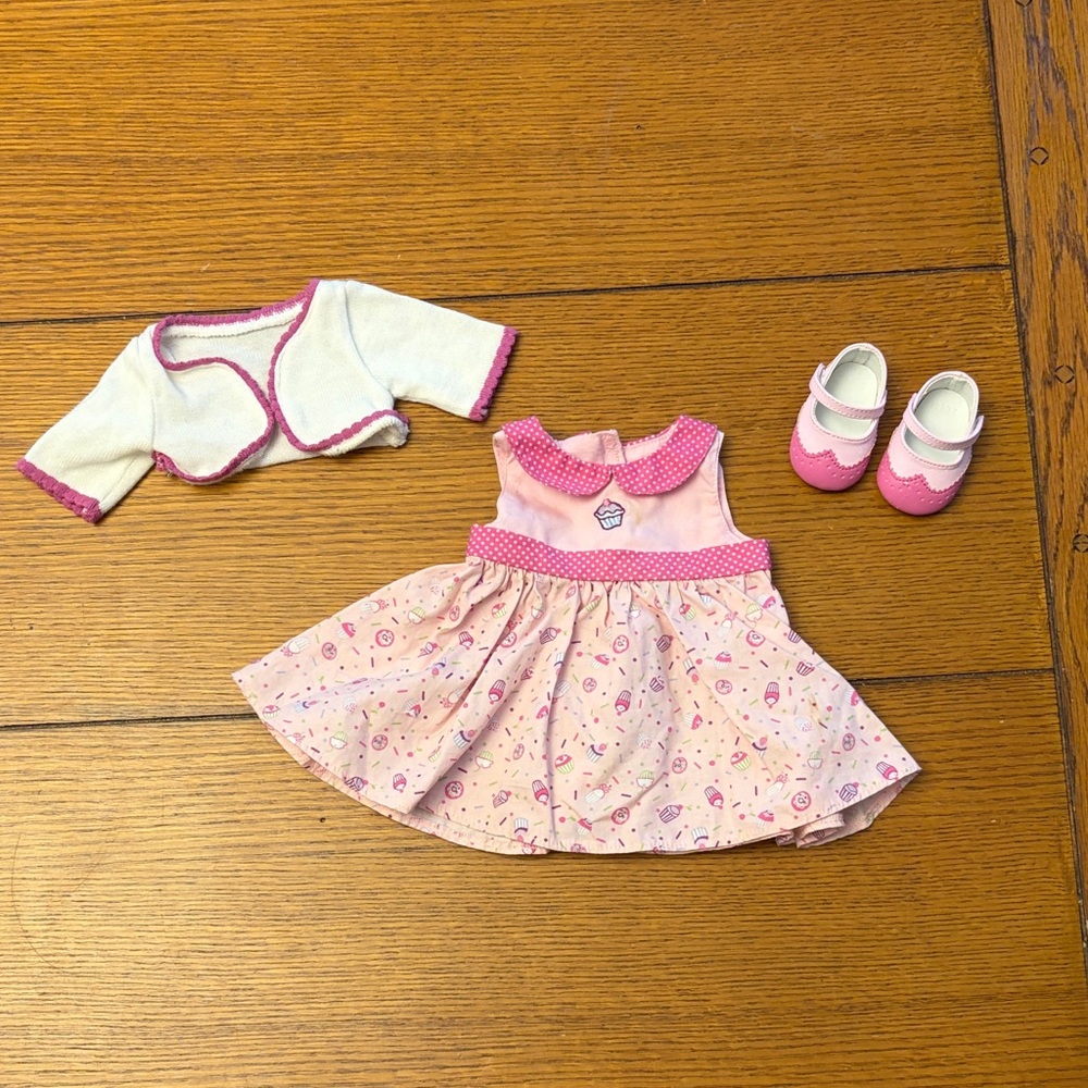 American Girl- Bitty Baby cupcake Outfit